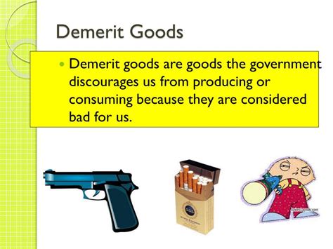 what is demerit good|Demerit Goods .